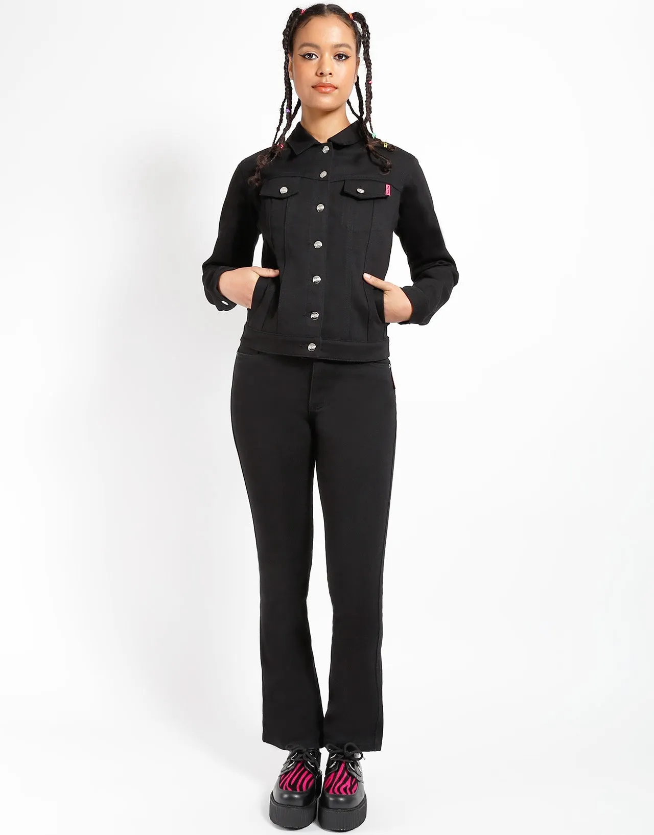 TRASH & VAUDEVILLE DREAM JEAN JACKET Clean Fit Design DoubleLayeredHem