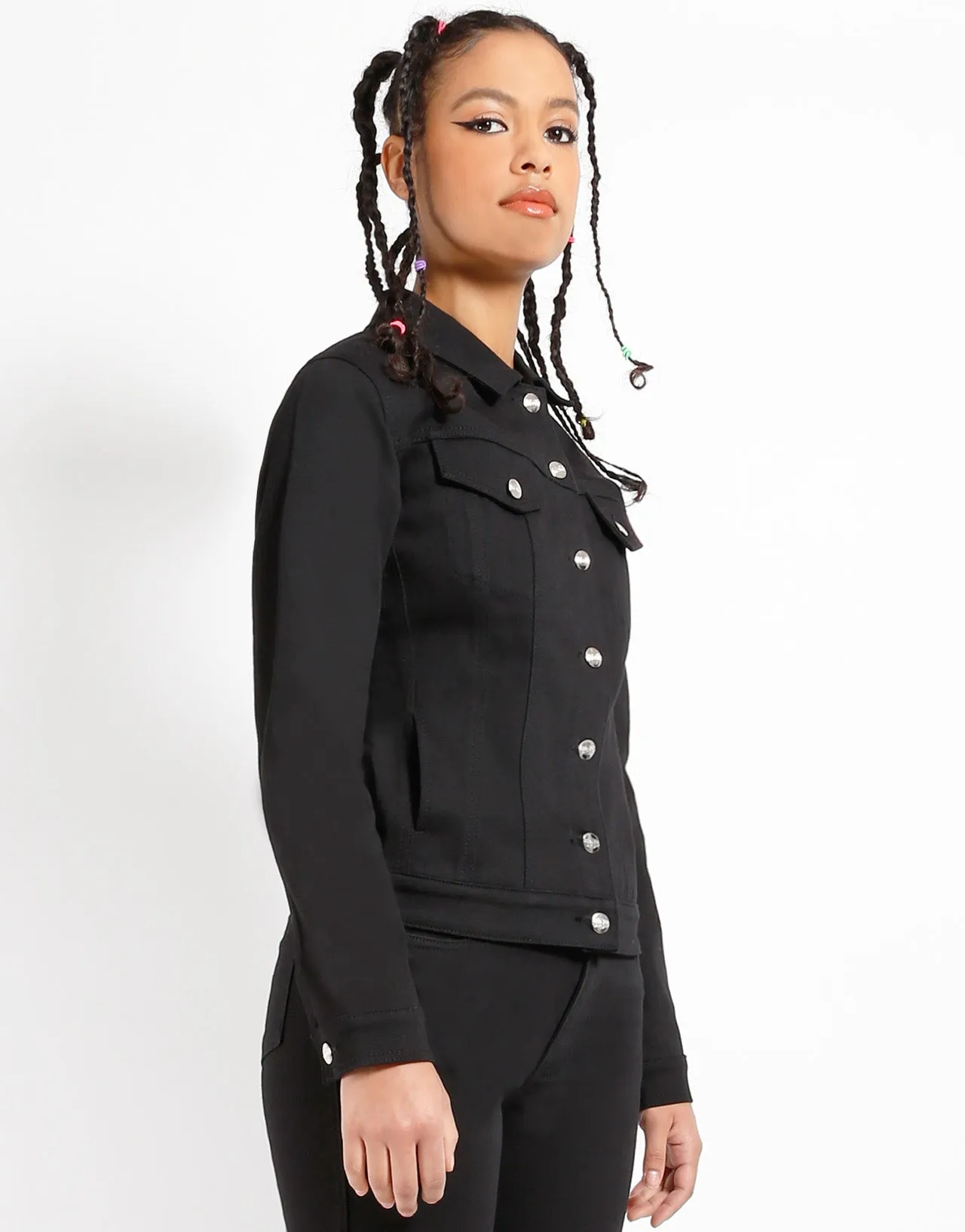 TRASH & VAUDEVILLE DREAM JEAN JACKET Reflective Safety Accents Quilted Interior