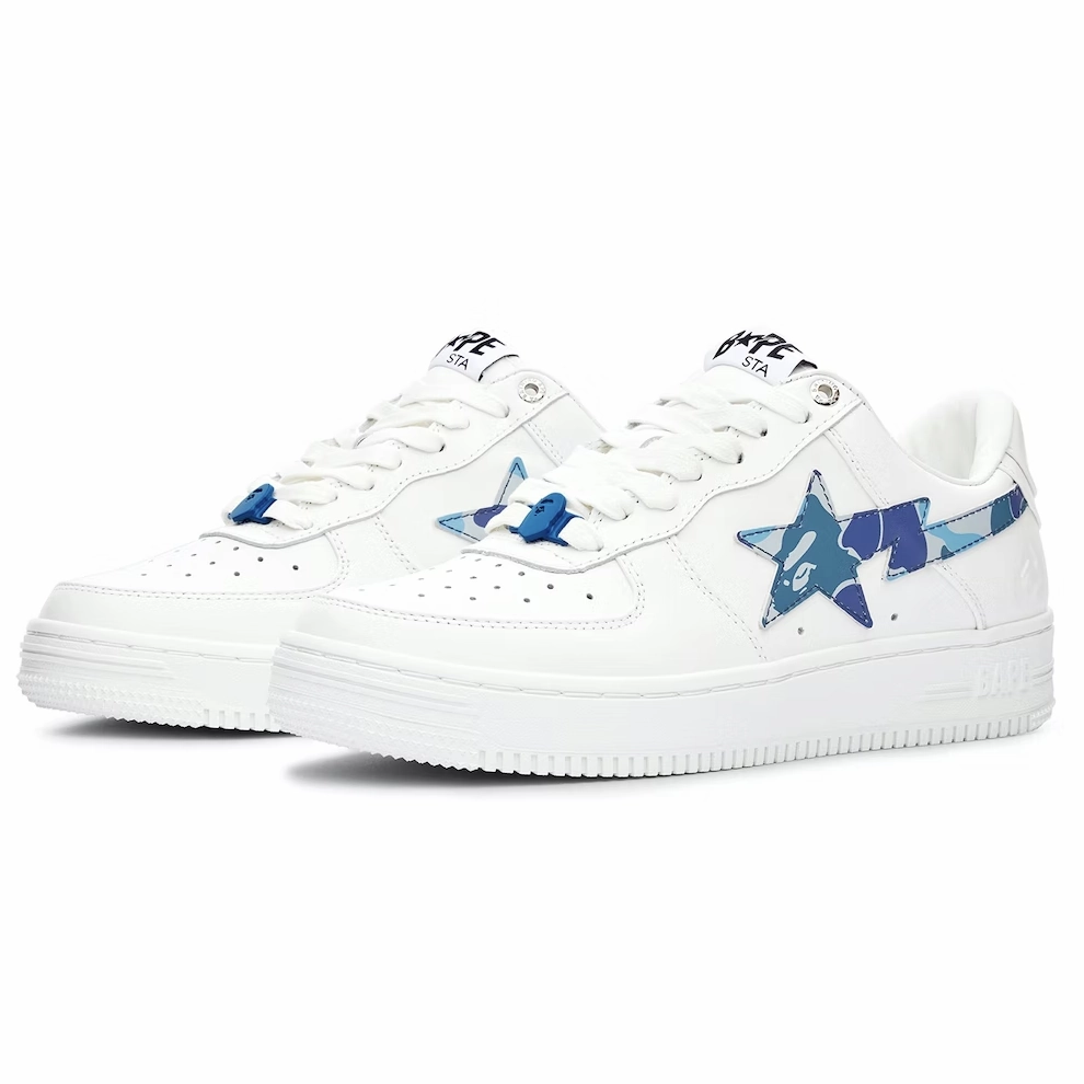 A Bathing Ape Bapesta Low M1 - ABC Blue Camo 2022 Wide Base Stabilization Fiber Mix