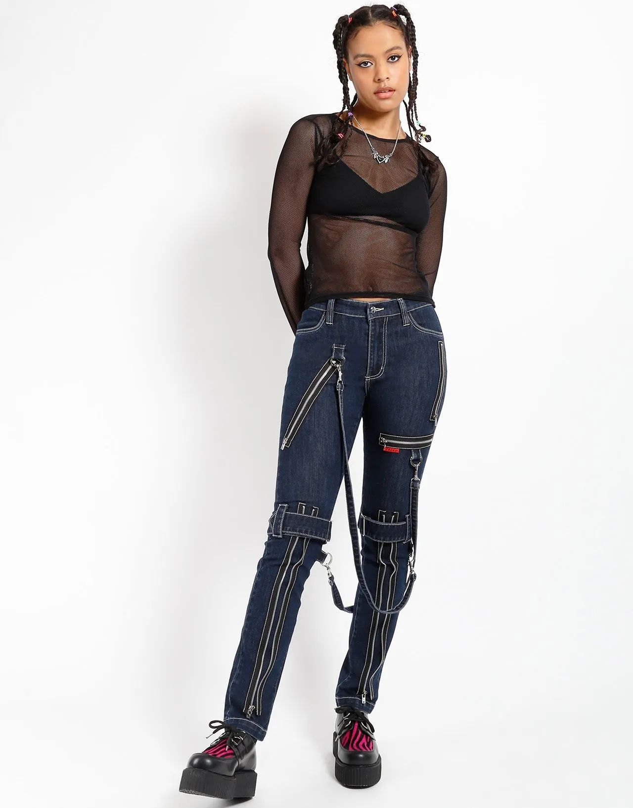 Comfortable Look Wear Functional Comfort Wear DENIM BONDAGE PANT