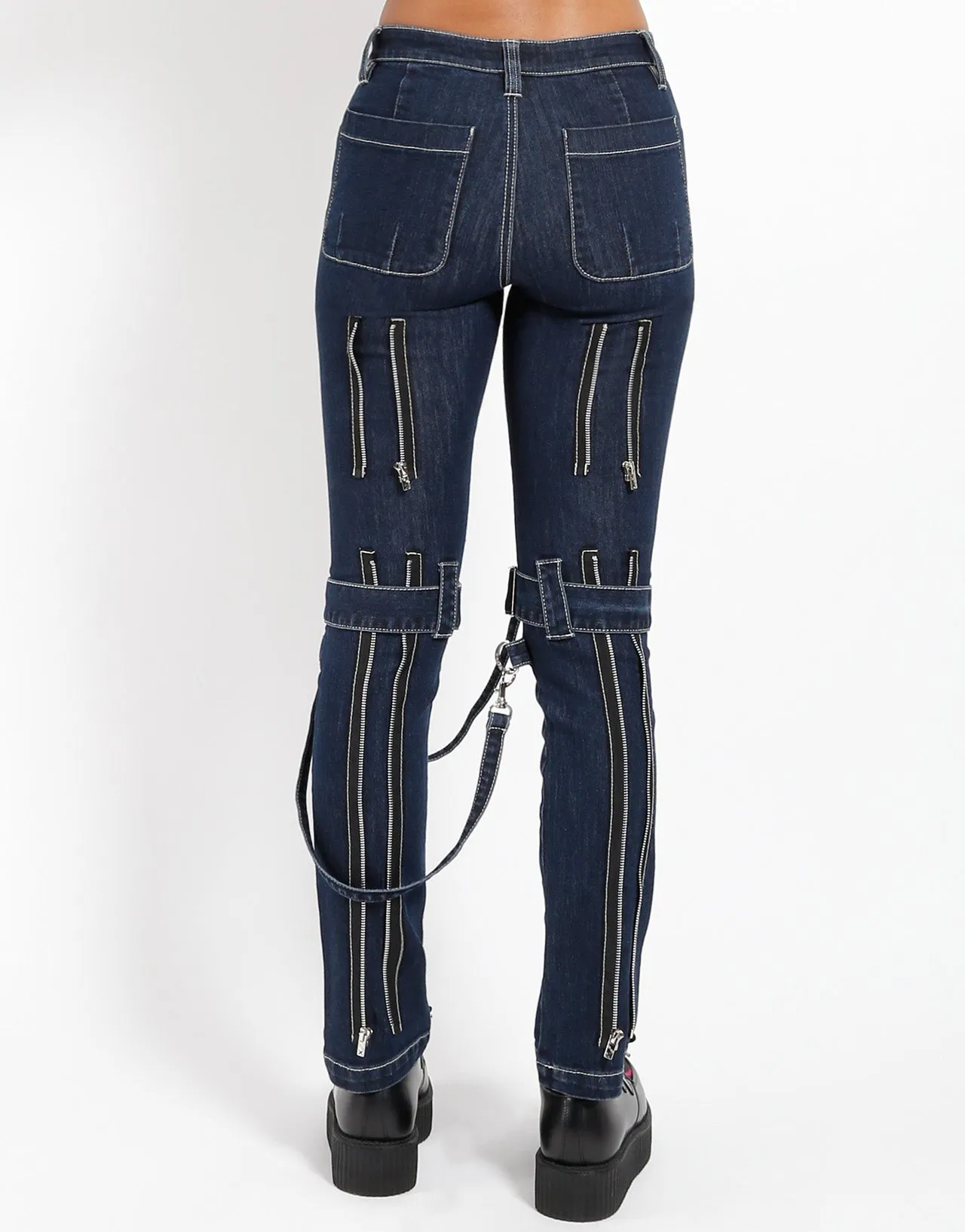 On The Move DENIM BONDAGE PANT