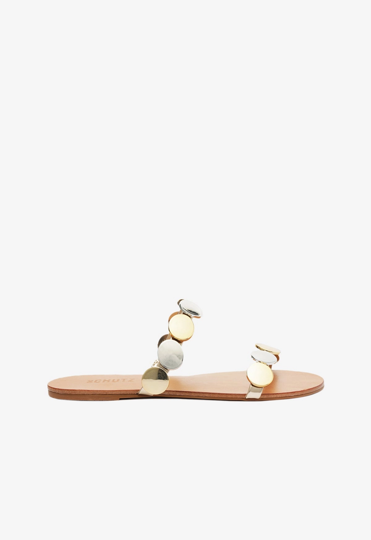 Skin Soft Acacia Platina Leather Sandal
