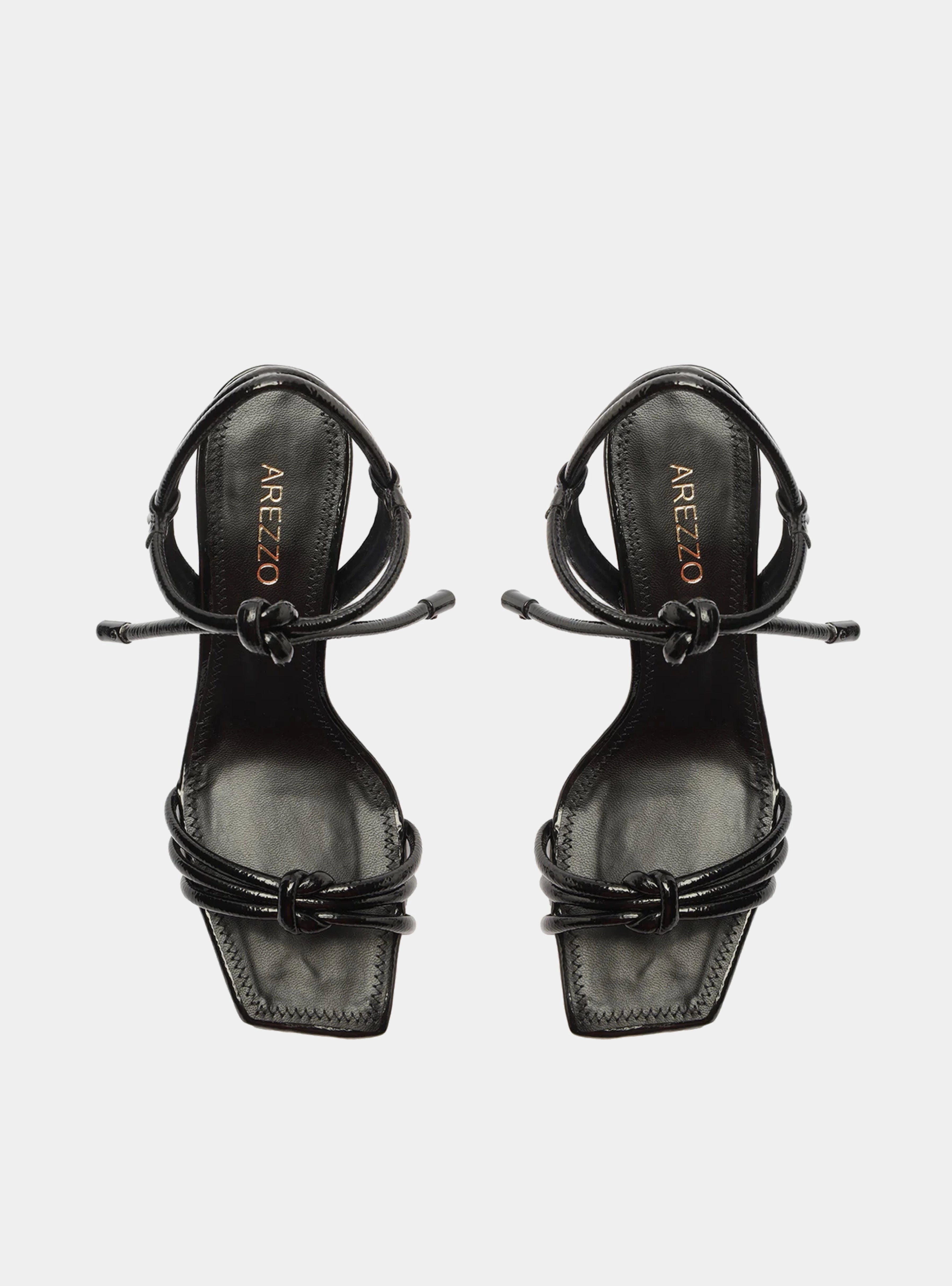 Stretch Fabric Work Commute Matte Edge Ana Square Sandal