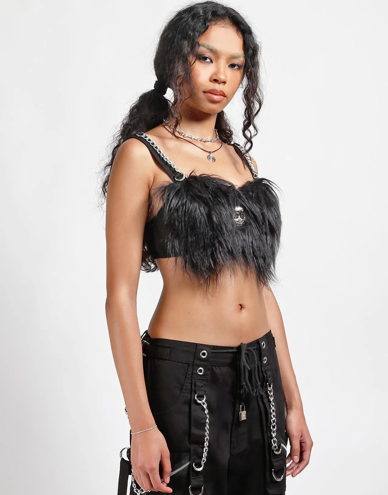 HighCollar Design NonFadeFinish FURTASTIC BRA TOP