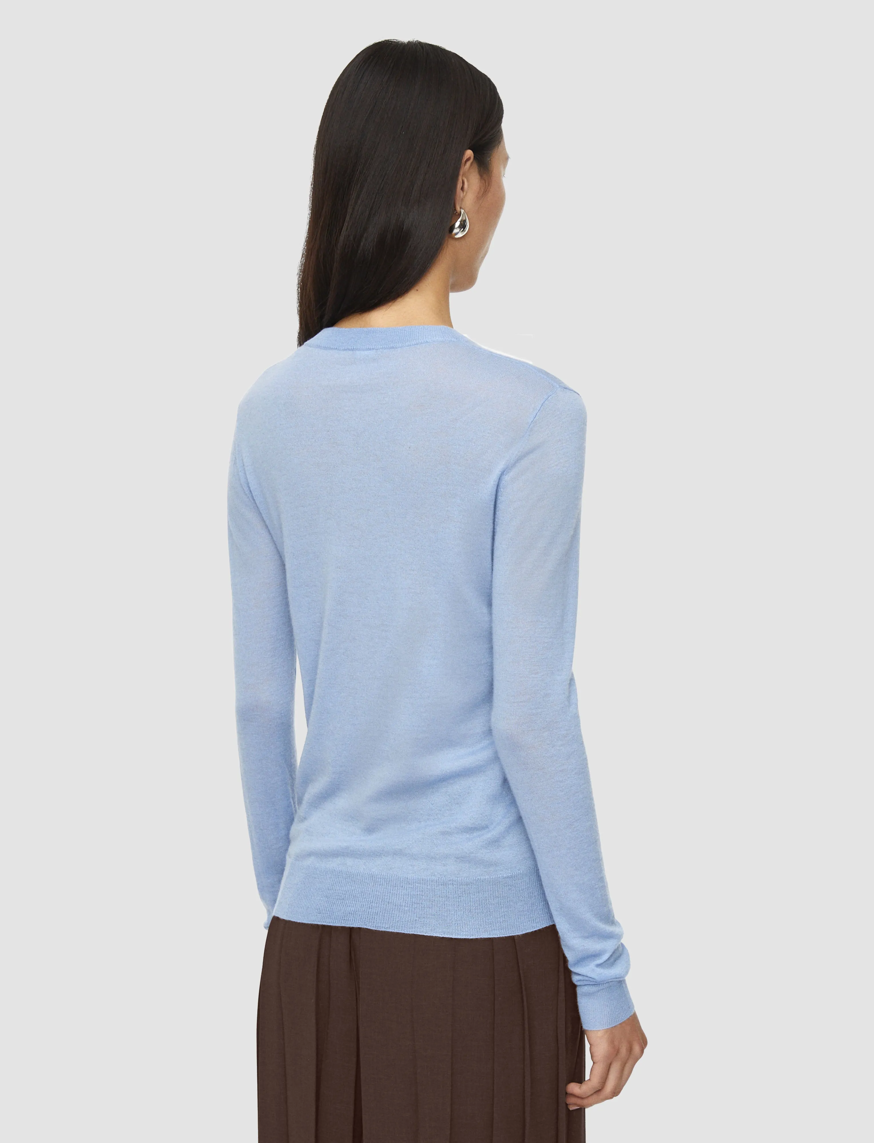 Essential Wear Plush Texture Cashair Round Neck Jumper