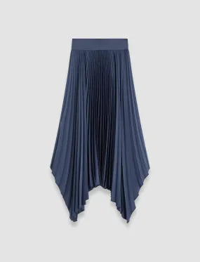 Breathable Texture Eco Dyeing Method Ade Knit Weave Pliss Skirt