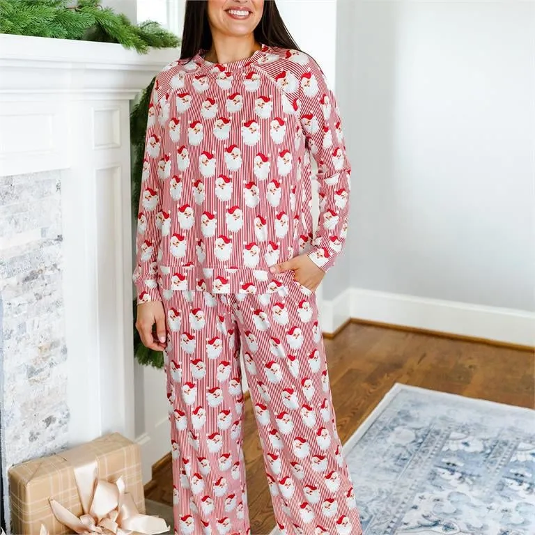 Annie Red Santa Baby Pajama Set AthleisureCompatible