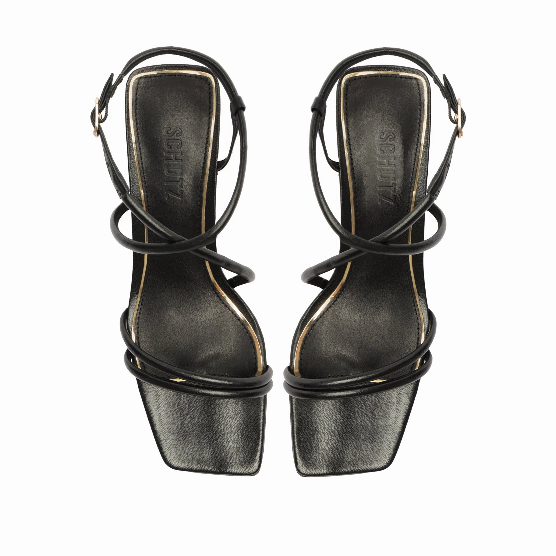 Aimee Block Leather Sandal Matte Base Step Light
