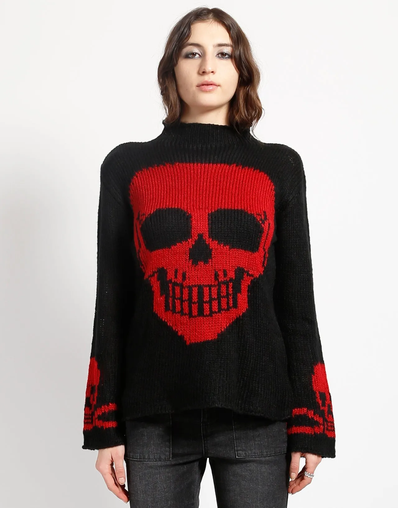 SKULL SWEATER RED SKULL OdorResistant Treatment