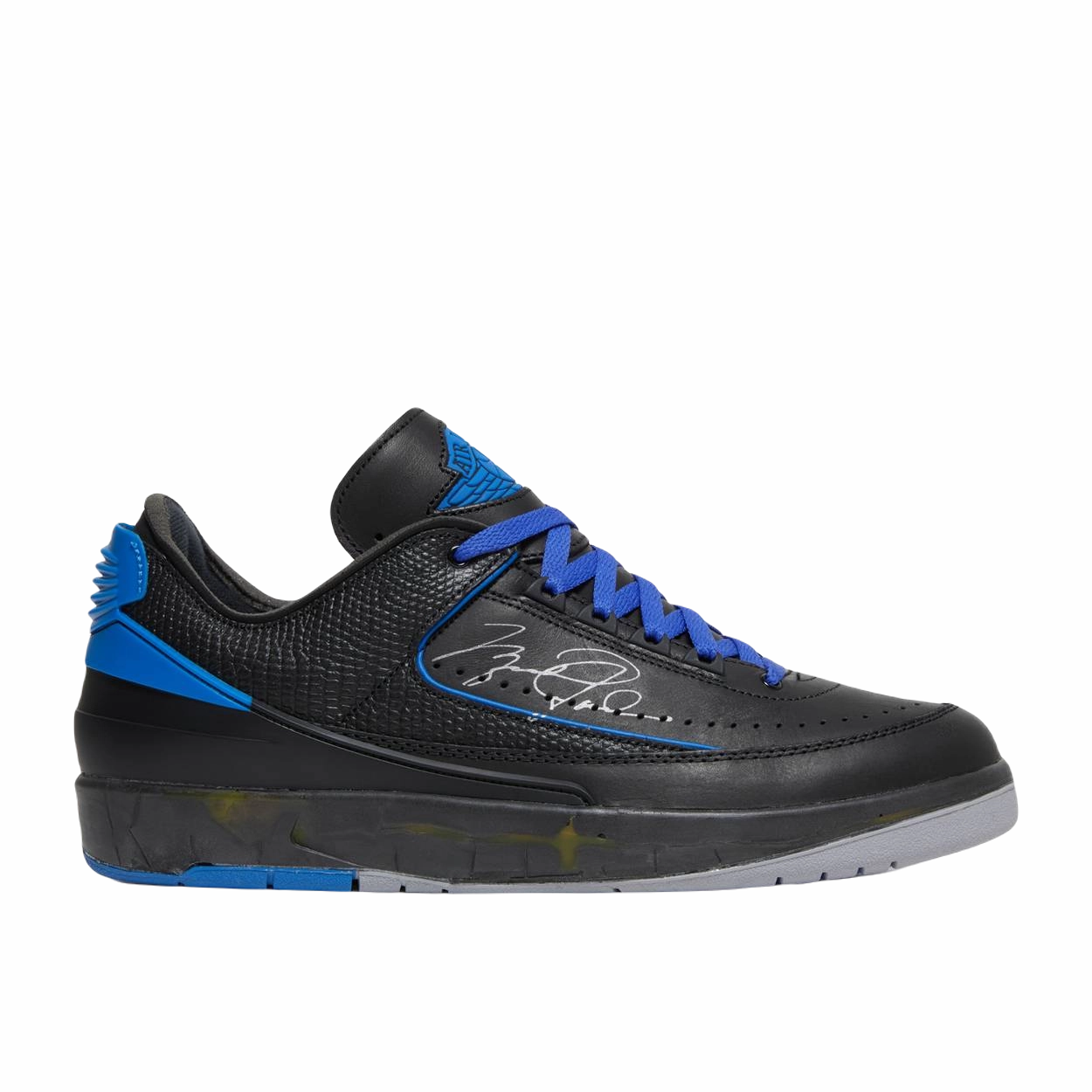 Bone Aid Air Jordan 2 Retro Low SP x Off-White - Black Varsity Royal - Used