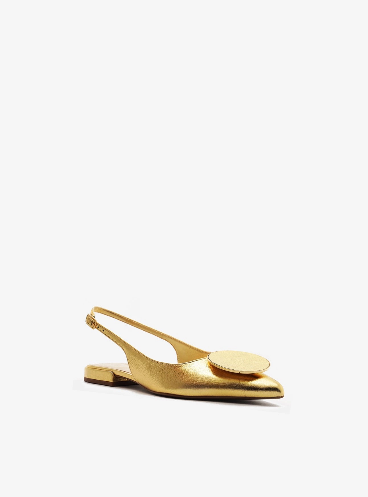 Alani Leather Ballet Stone Gray