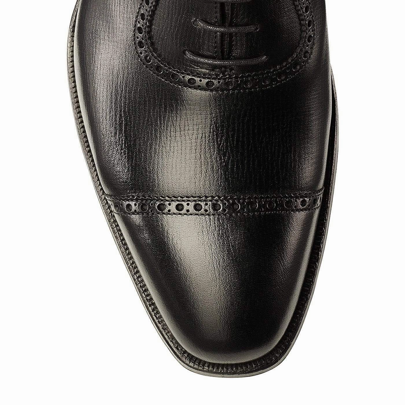Albany 4 Black Willow Grain Slim Profile Conference Day Timeless Work Lace-ups
