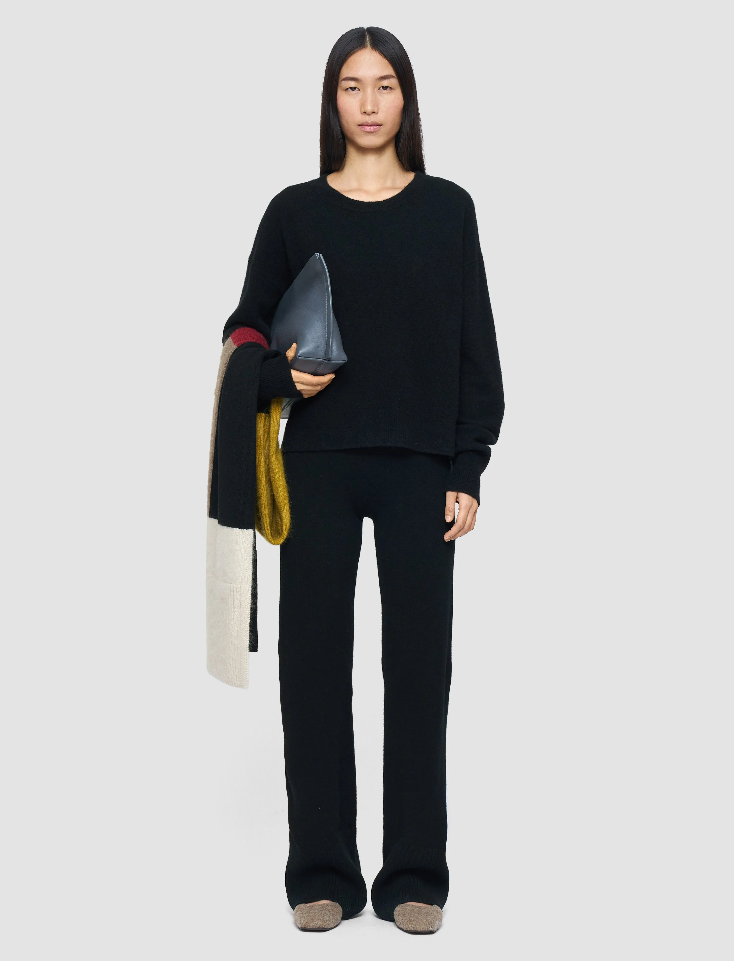 Merino Wool Lounge Trousers Cozy Texture Timeless Basic