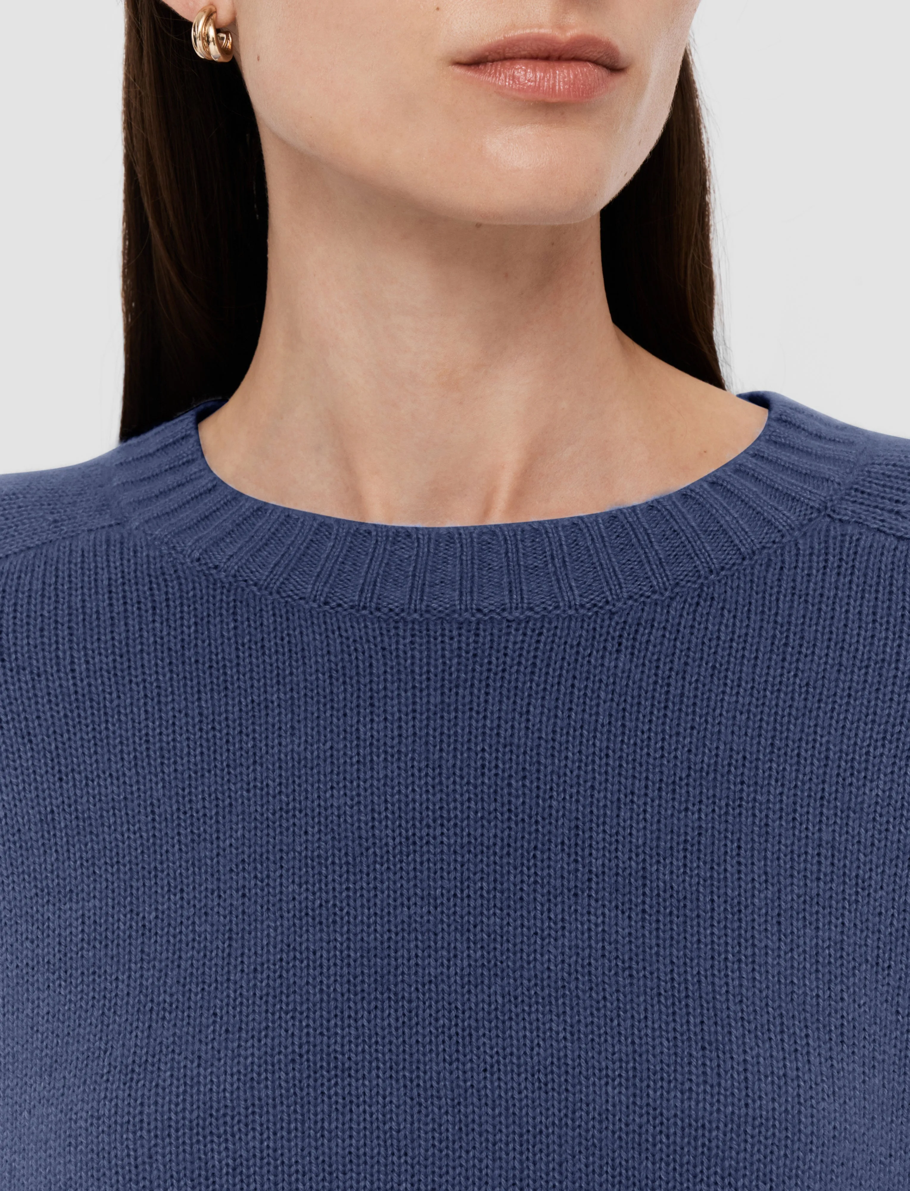 Open Cashmere Round Neck Jumper Loungewear Friendly