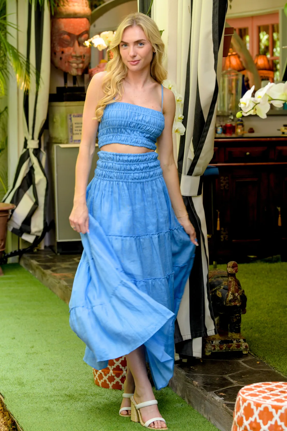 Rio Set Top / Light Blue Resort-Wear