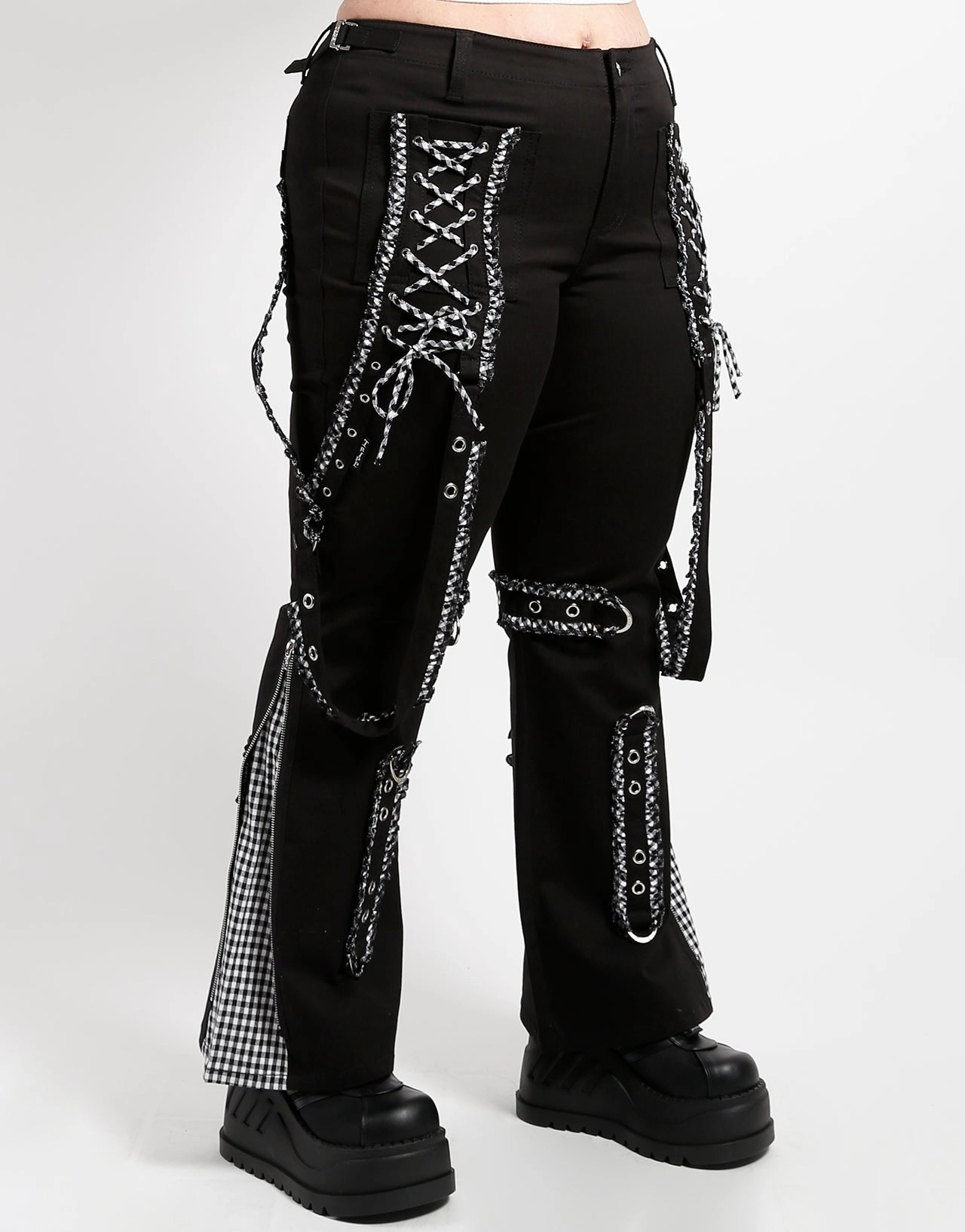 CURVE SOLID BO PEEP DARK STREET PANT WHITE Workout Ready