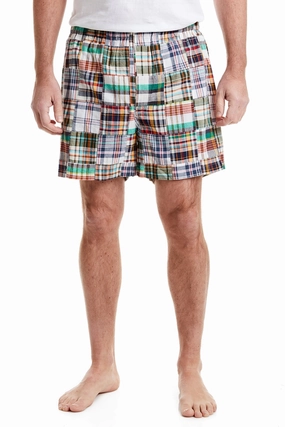 Barefoot Boxer Osterville Patch Madras Lightweight Wear Everyday Layer