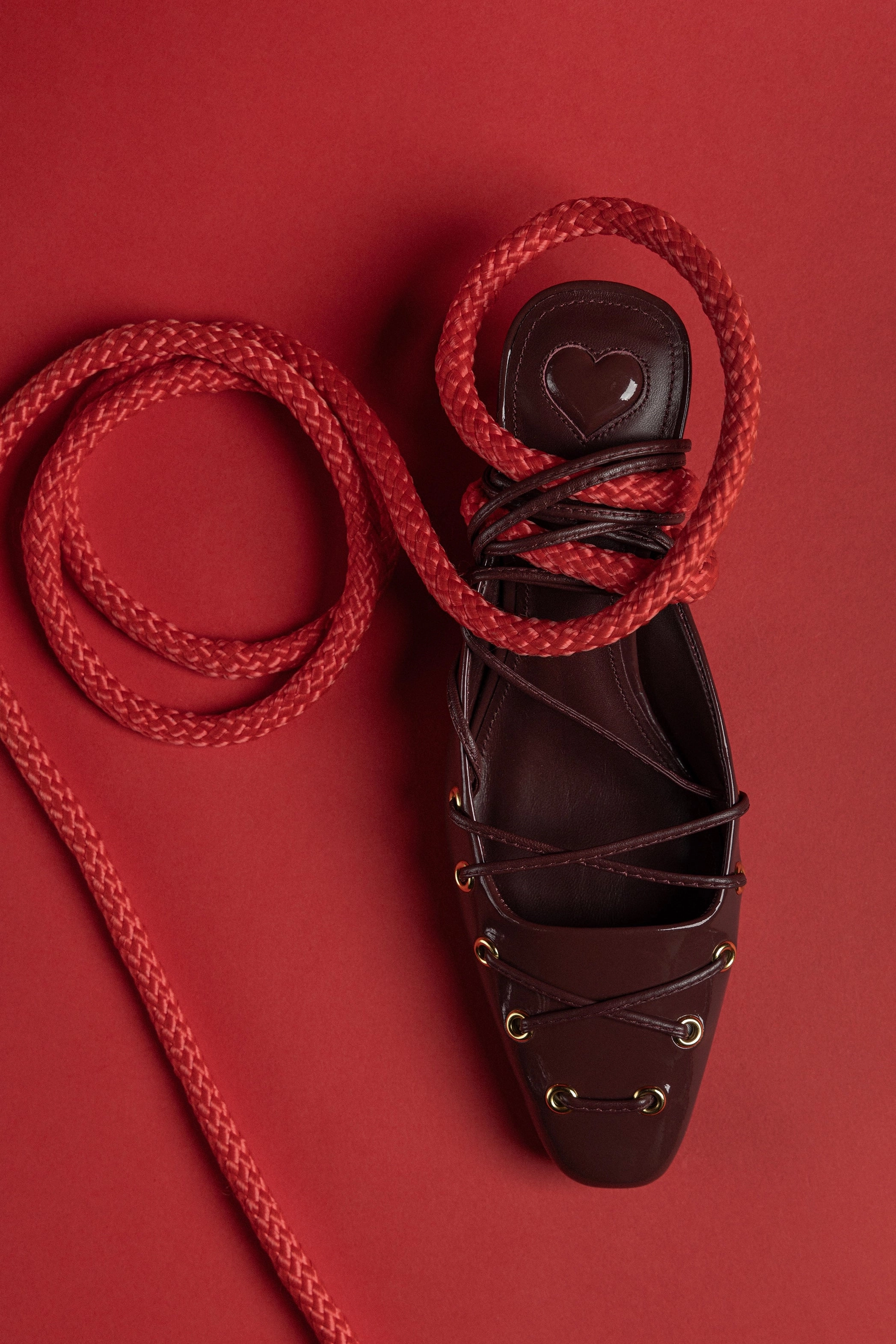 Arch Support Daily Walk Ergonomic Heel Cup Amal Lace Up Pump In Burgundy Leather