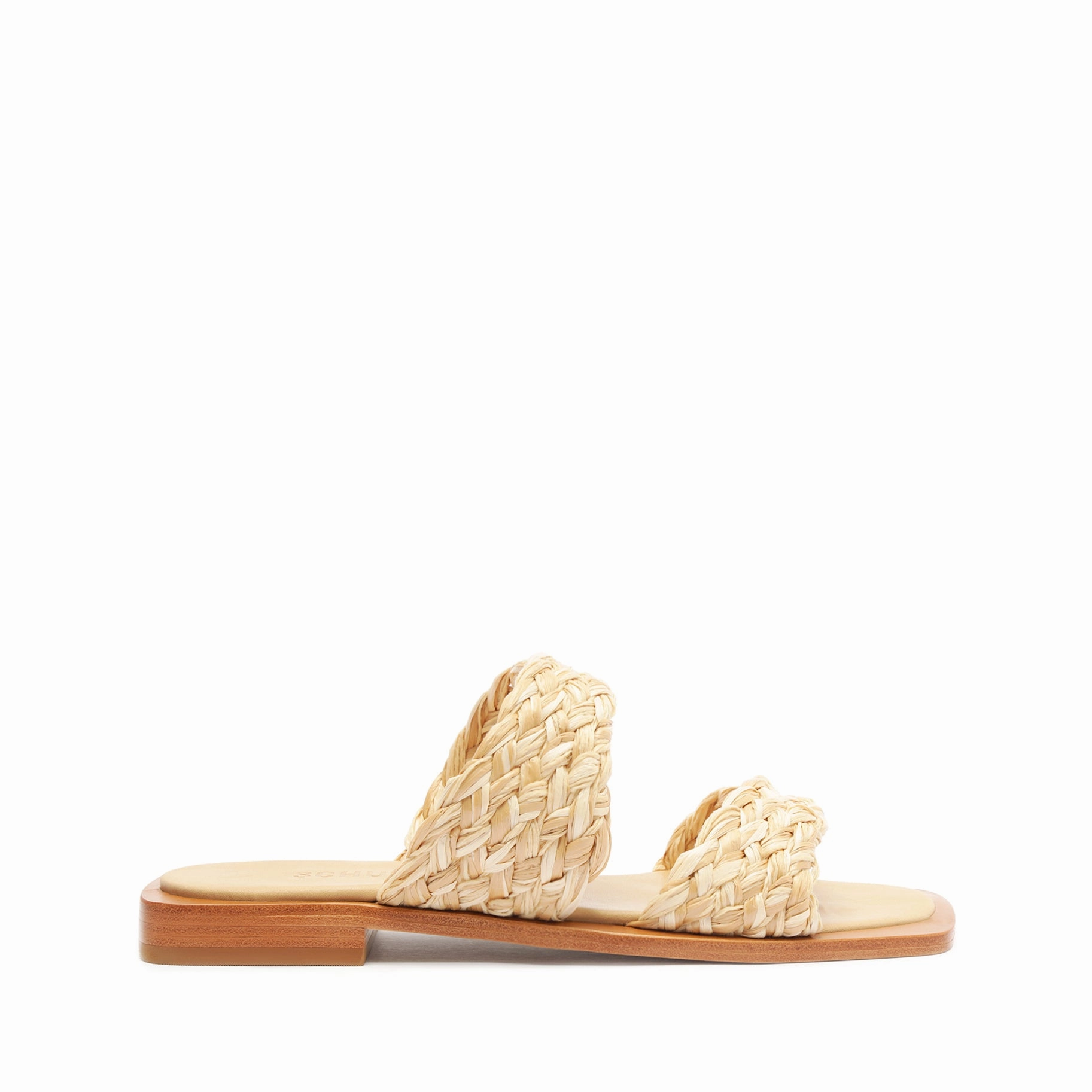 Amani Straw Flat Sandal Breath Fresh Comfort Walk