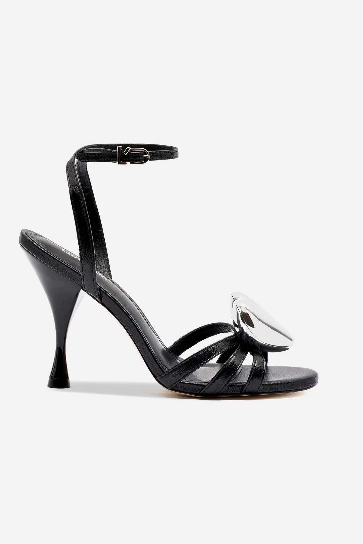 Amore Sandal in Black Leather Wide Base Durable Build Minimalist Fans