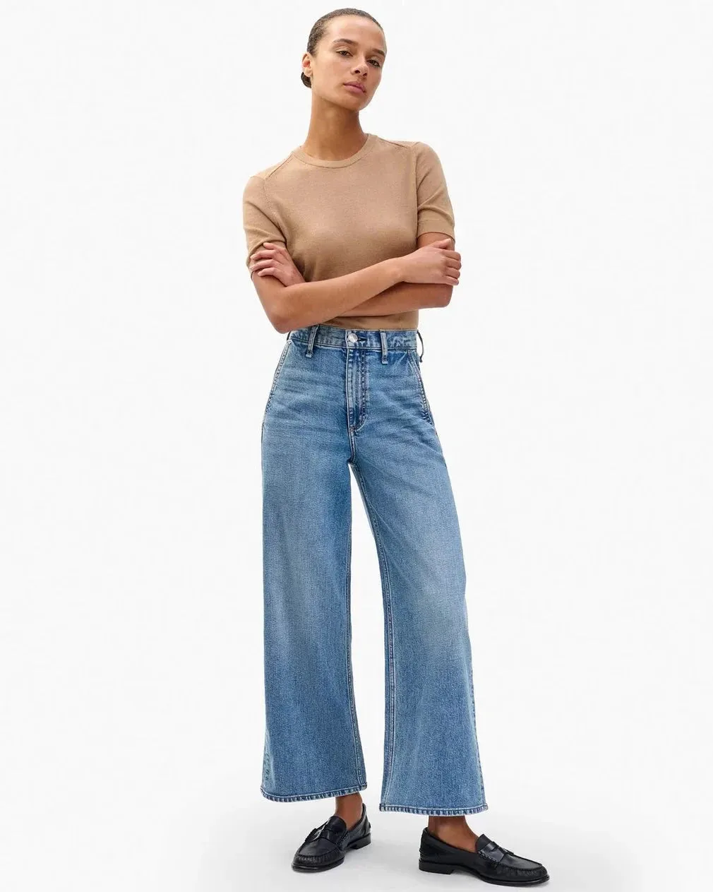 Andi Wide Leg Jean Orian Quick Dry Technology
