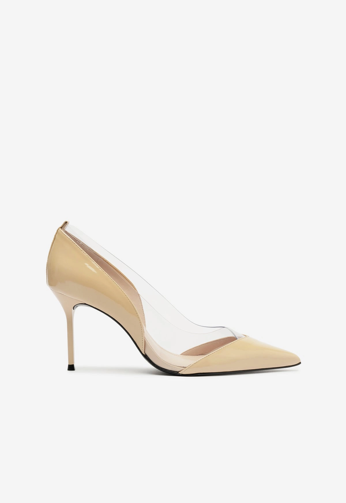 Andie Pump Black Edge Gold Tone