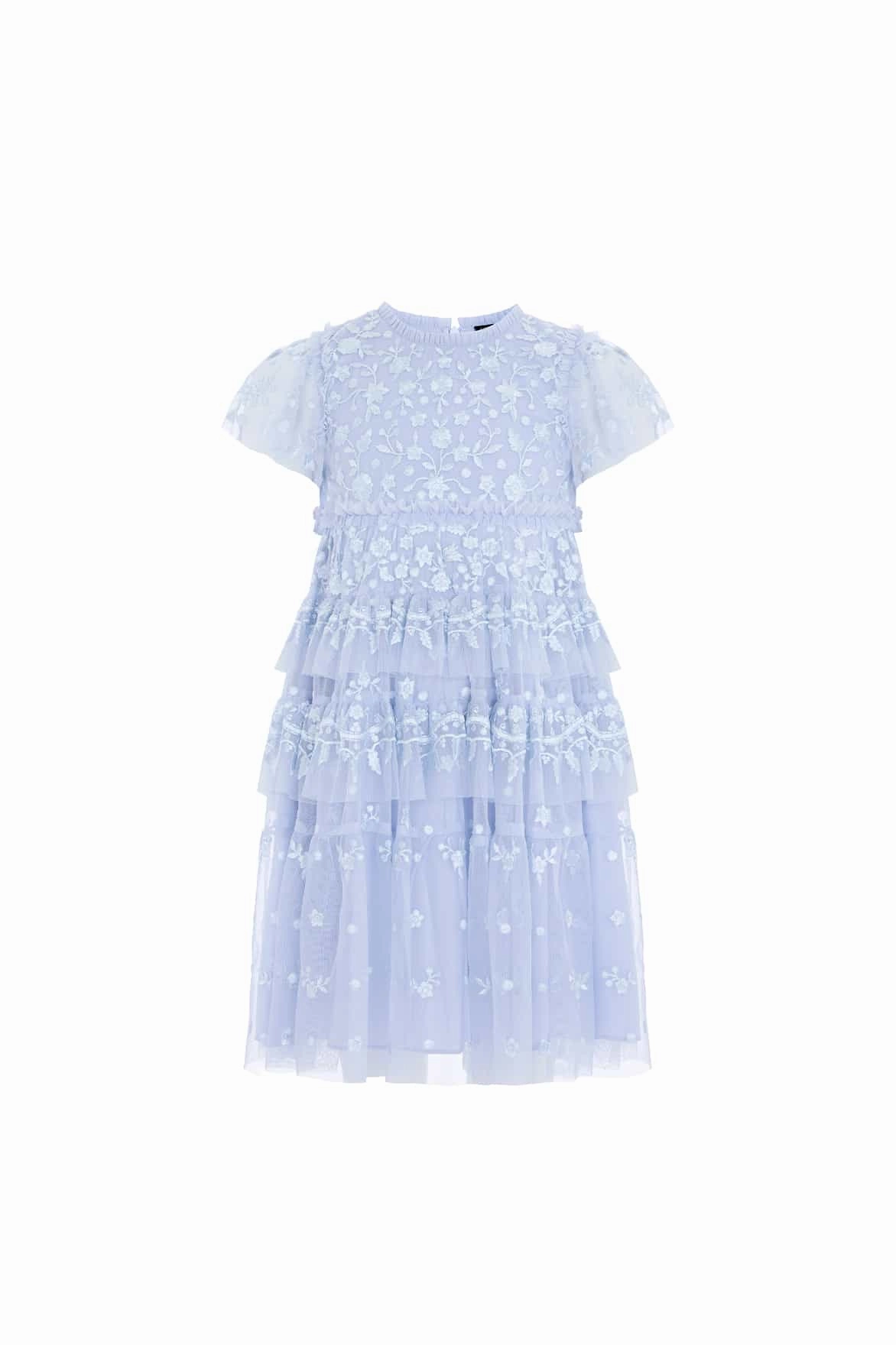 Angelica Lace Kids Dress AntiPillTreatment WideNeckOpening