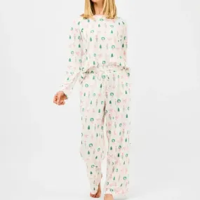 Annie Sugar Plum Dreams Pajama Set ReinforcedHems BrushedInnerSurface