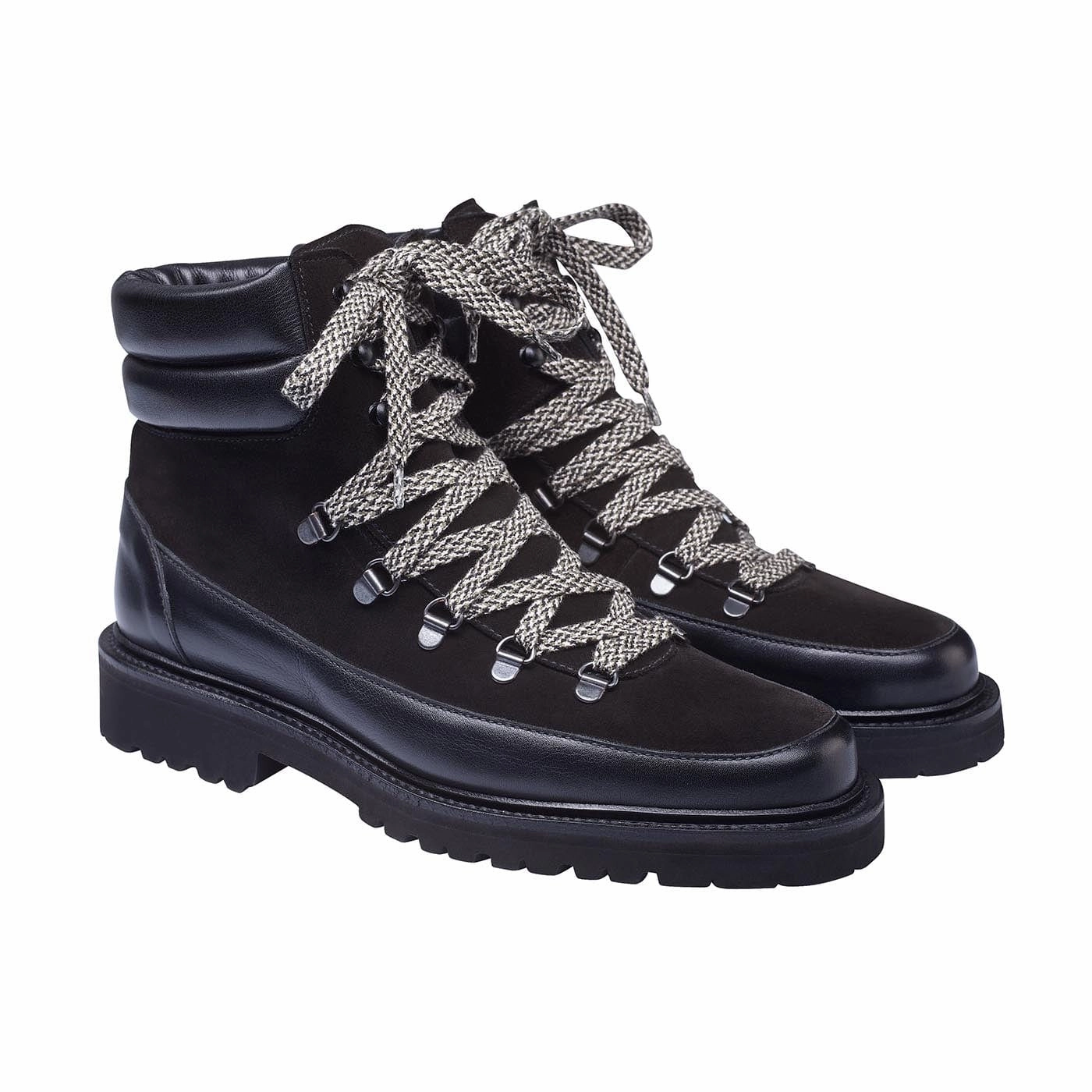 All Comfort Annie Black Wax Calf & Black Suede