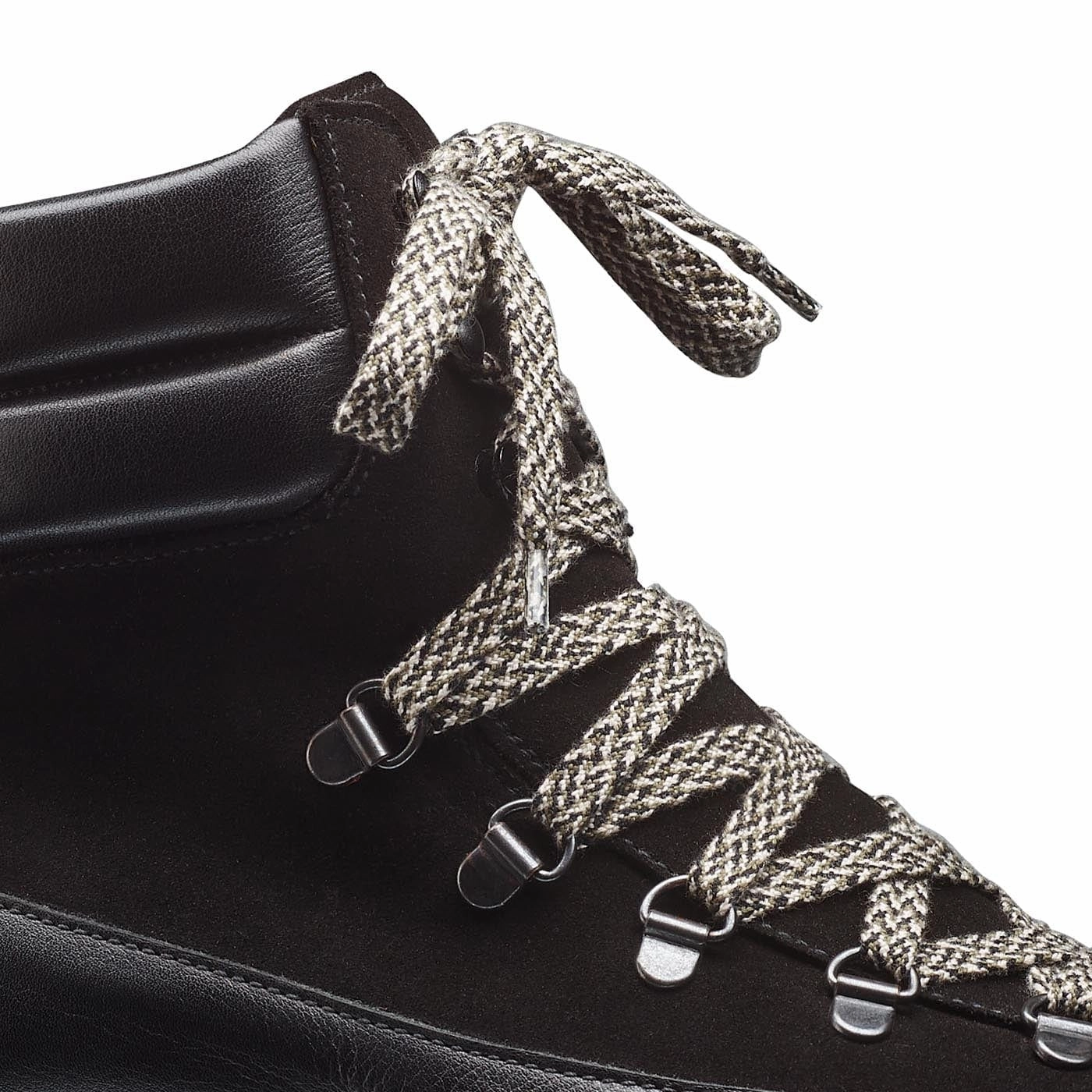 Practical Style Annie Black Wax Calf & Black Suede