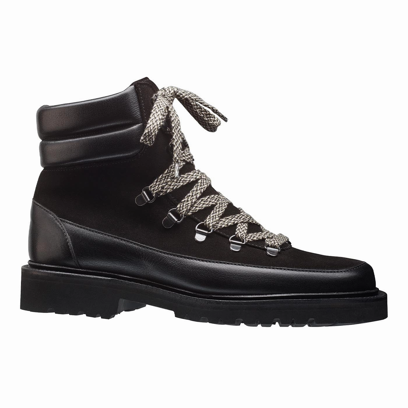 Grace Walk Annie Black Wax Calf & Black Suede