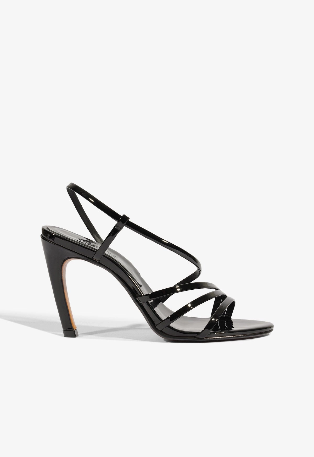 Annie Curve Patent Sandal Reinforced toe