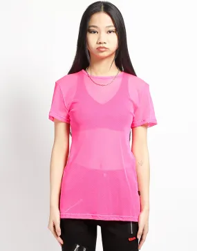 SHORT SLEEVE FISHNET PINK LowProfileZipperSystem