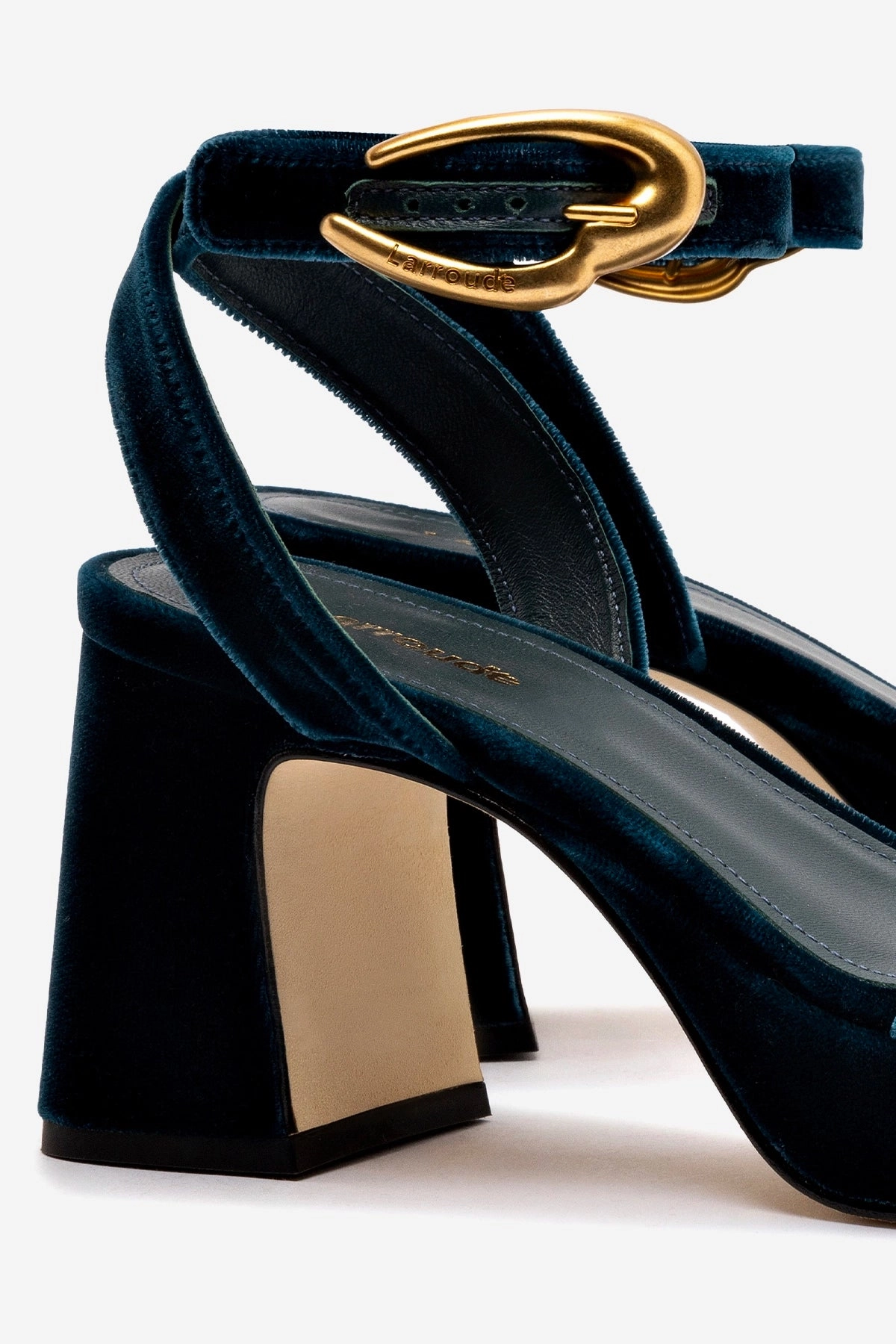 New Drop Dolly Verona Low Sandal In Deepsea Velvet