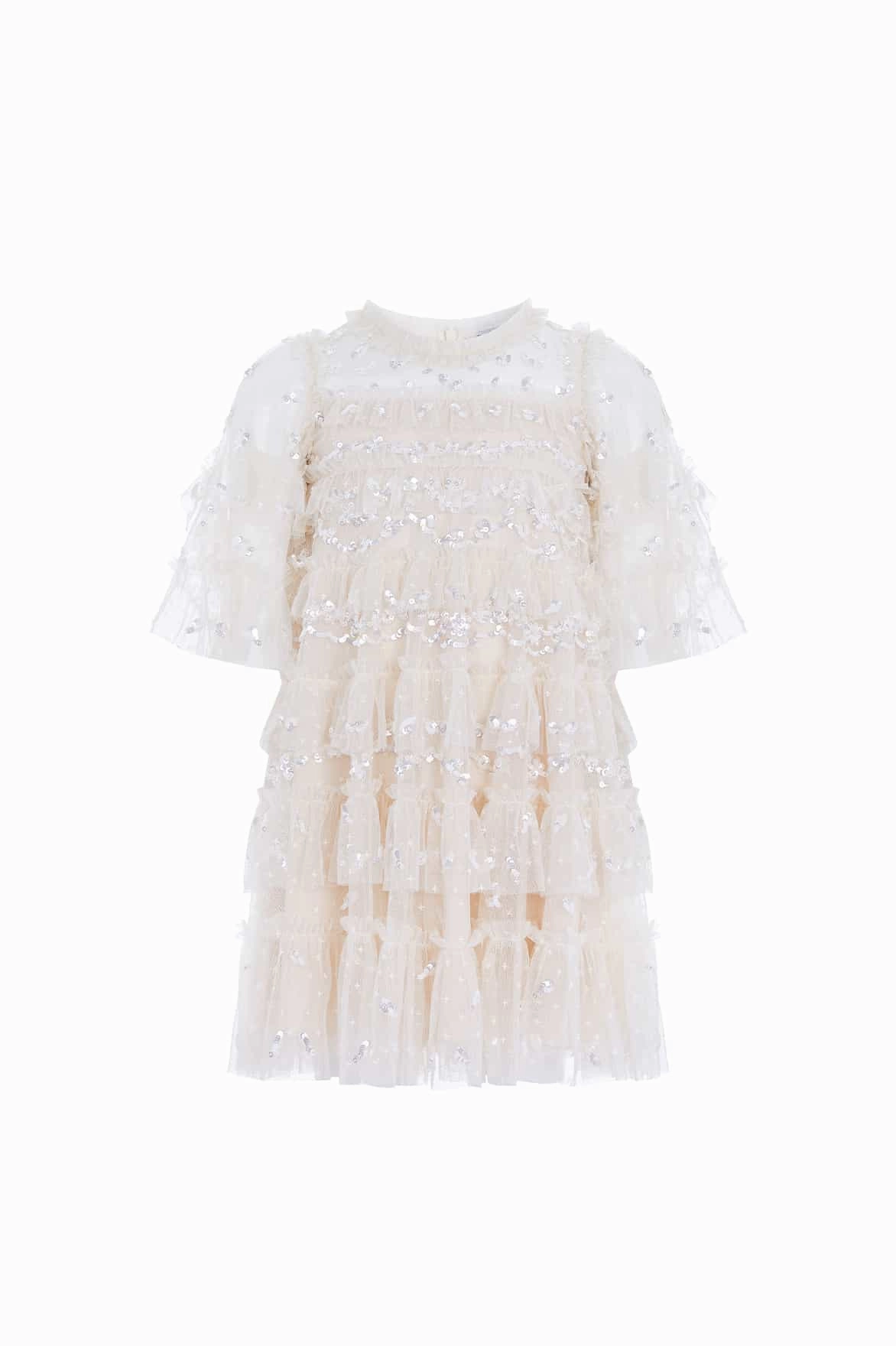 Emily Lace Kids Dress WeightedHem
