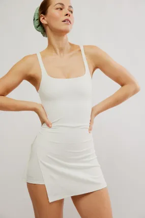 Free People Movement Never Better Dress in White Relaxed Silhouette Modern Look