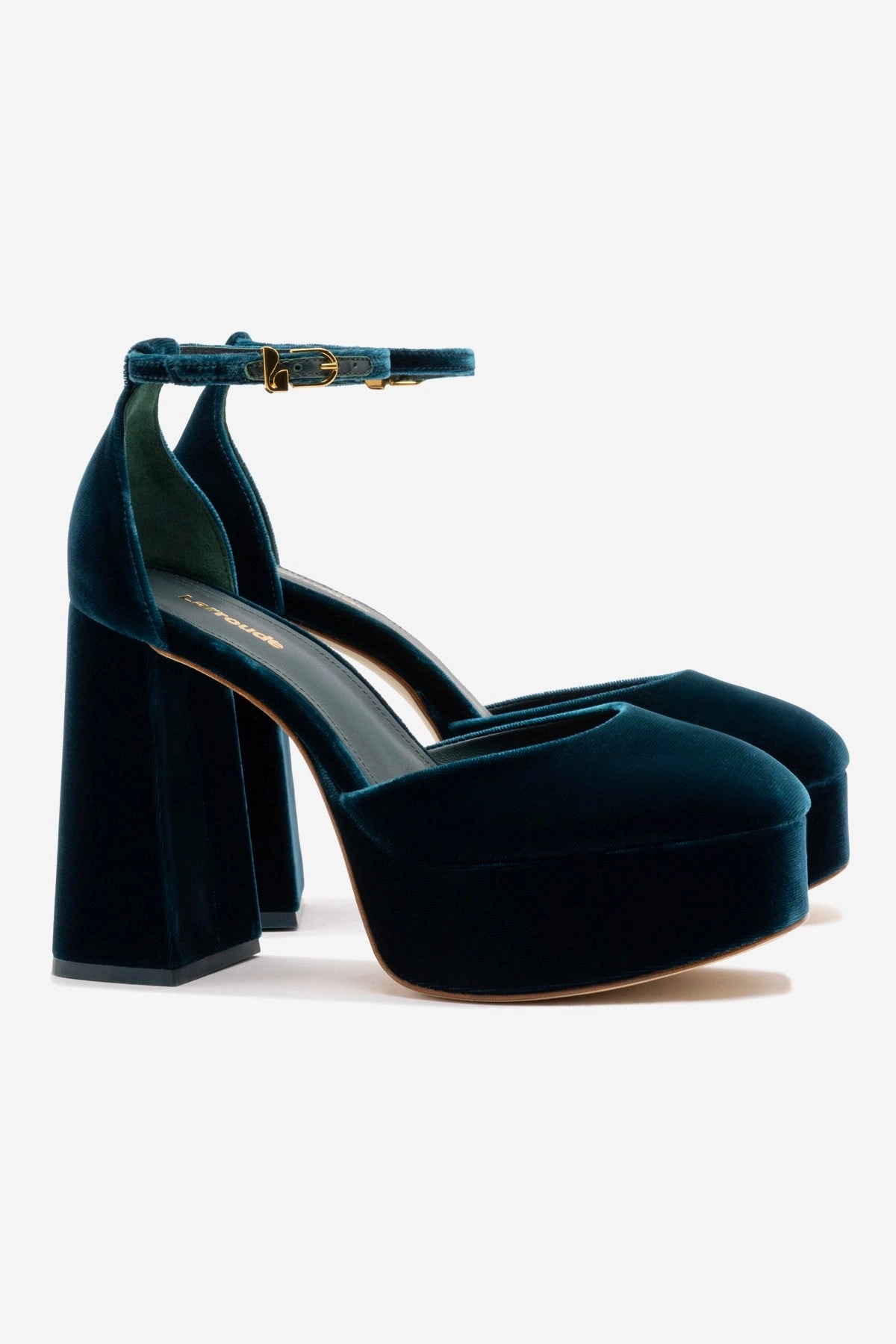Ari Pump In Deepsea Velvet Suede Soft World Step