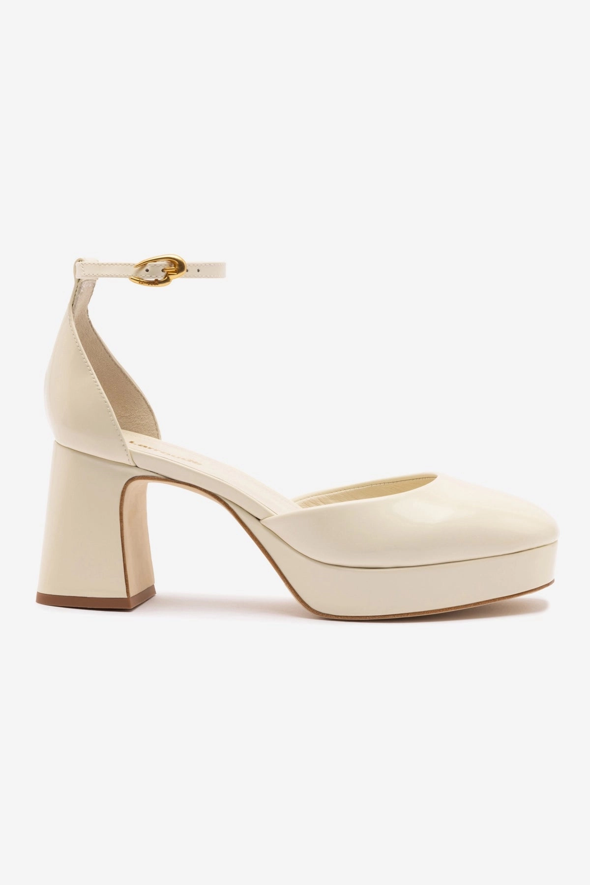 Ari Verona Low Pump In Ivory Box Leather Padded Collar Support Storm Proof