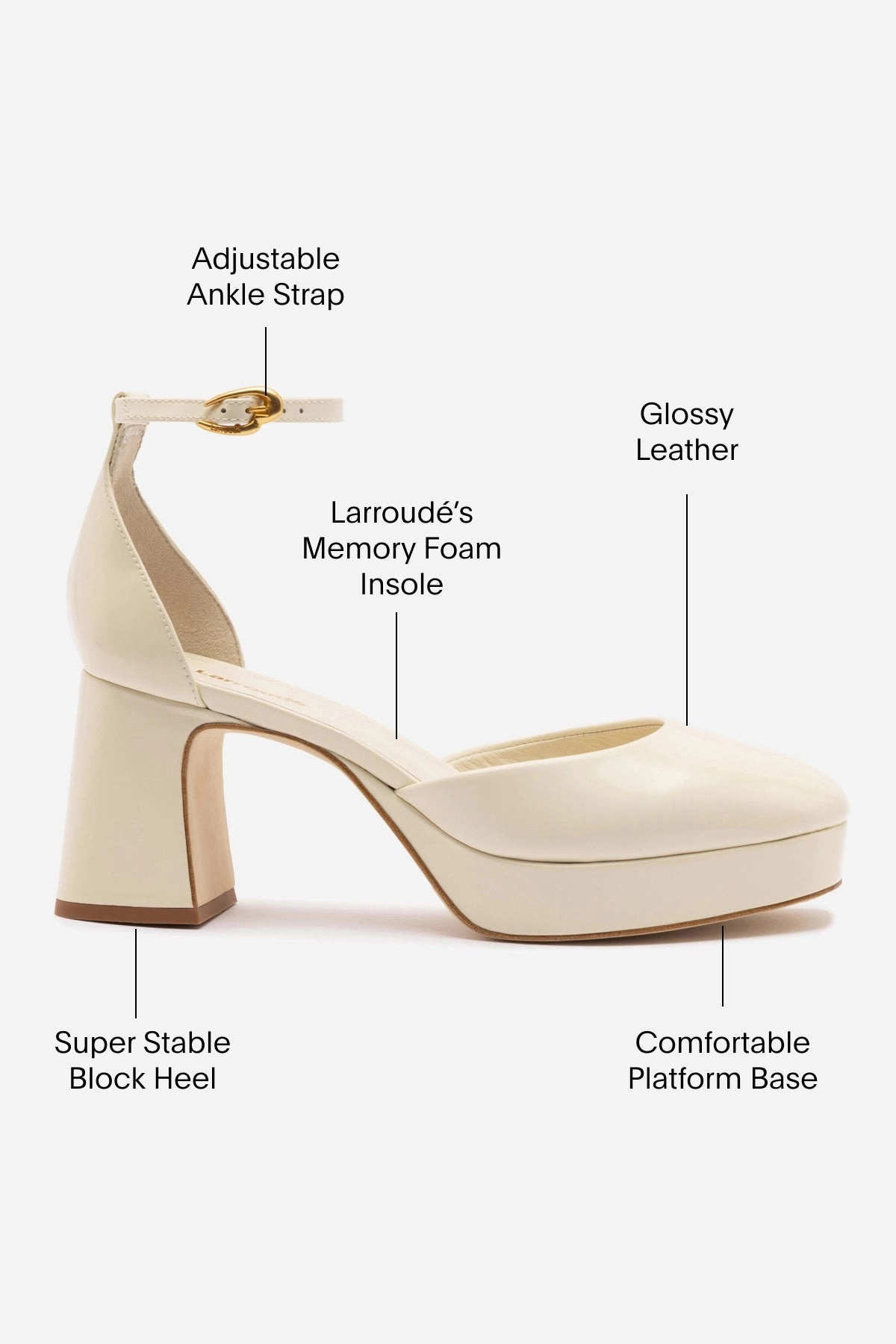 Supportive Core Office Workers Water Resistant Construction Ari Verona Low Pump In Ivory Box Leather