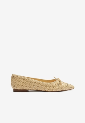 Arissa Straw Ballet Flat Trail Ease