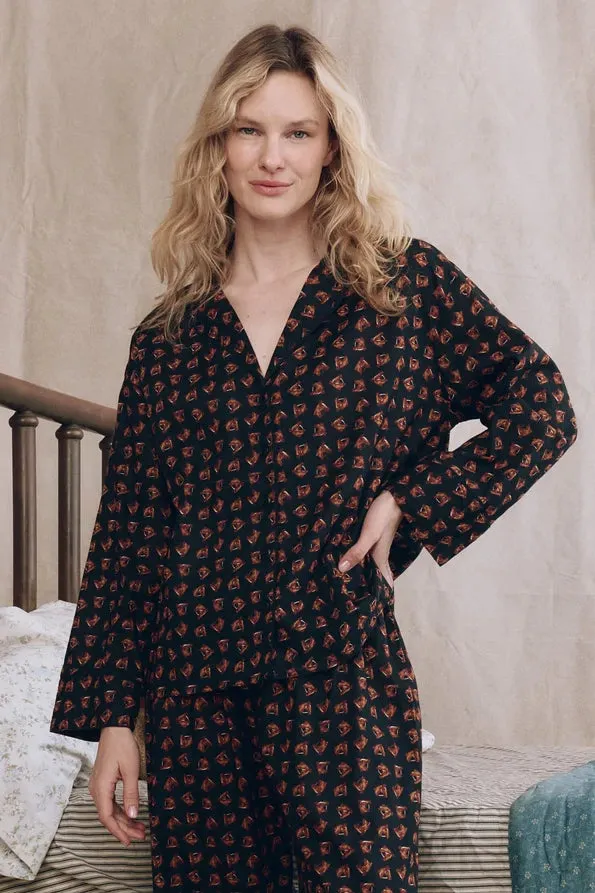 Odor Resistant Treatment High Neck Design The Pajama Shirt