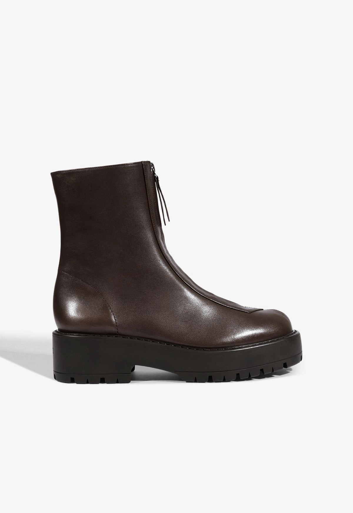 Farrah Leather Bootie Slim Form Sail Vibe