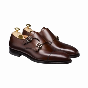 Wardrobe Base Firm Lock Lowndes 4 Dark Brown Burnished Calf