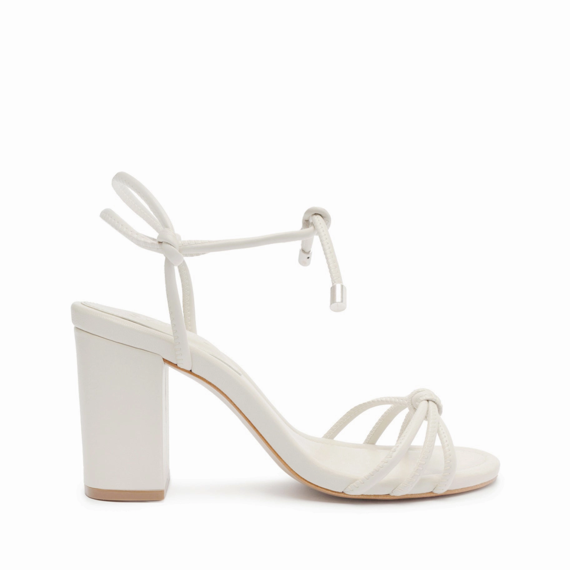 Kate High Block Leather Sandal Bright Neon