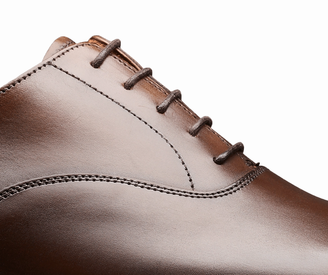 Plain Toe Oxfords Audley Dark Brown Antique Calf