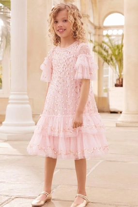 ContrastTipping Autumn Leaves Kids Dress