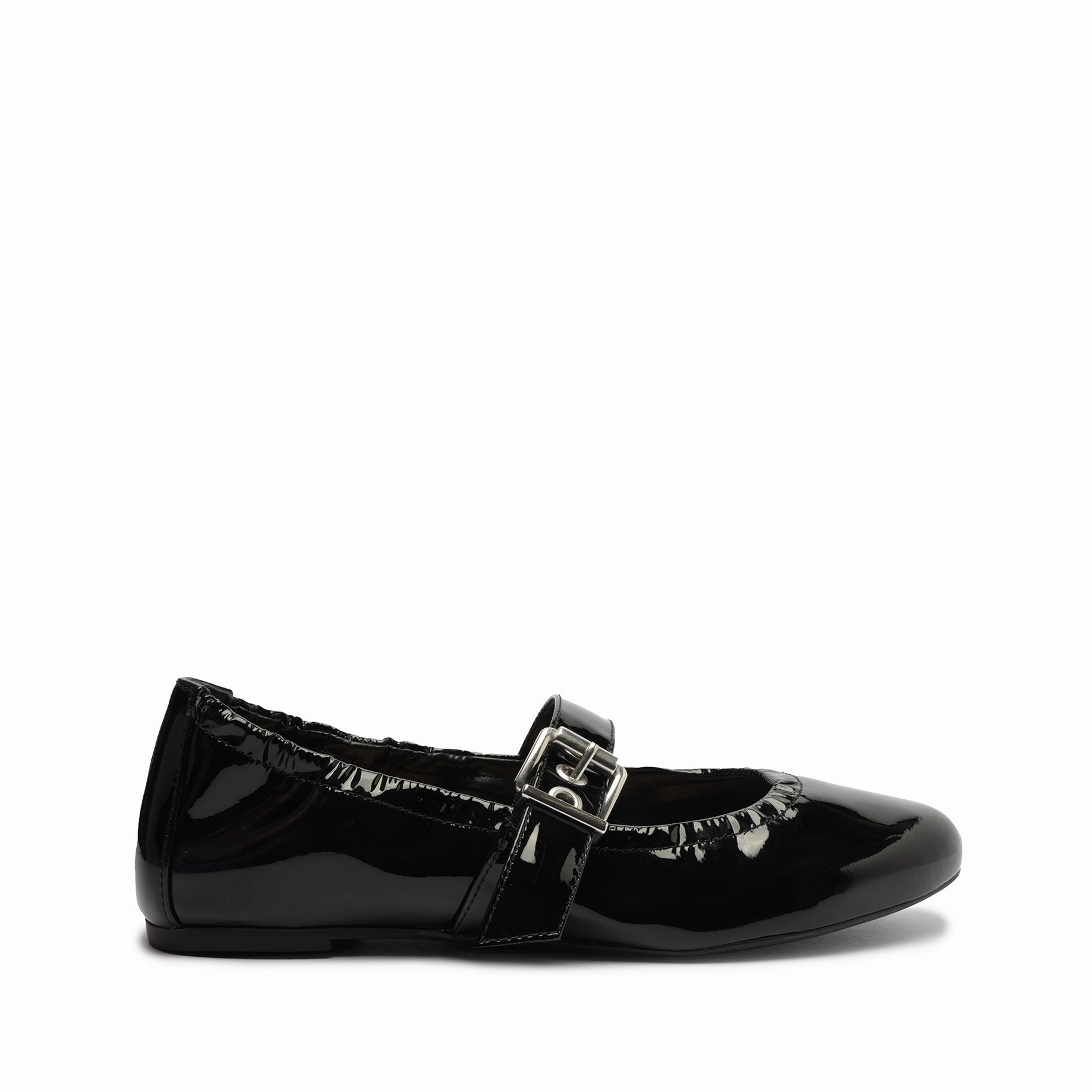 Calita Patent Leather Flat Comfort Ankle