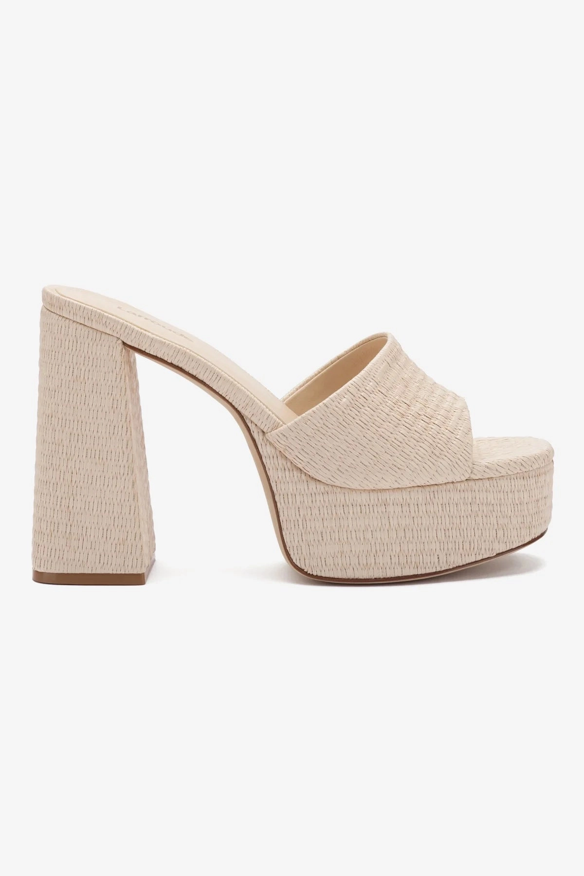Trendy Dolly Mule In Natural Raffia