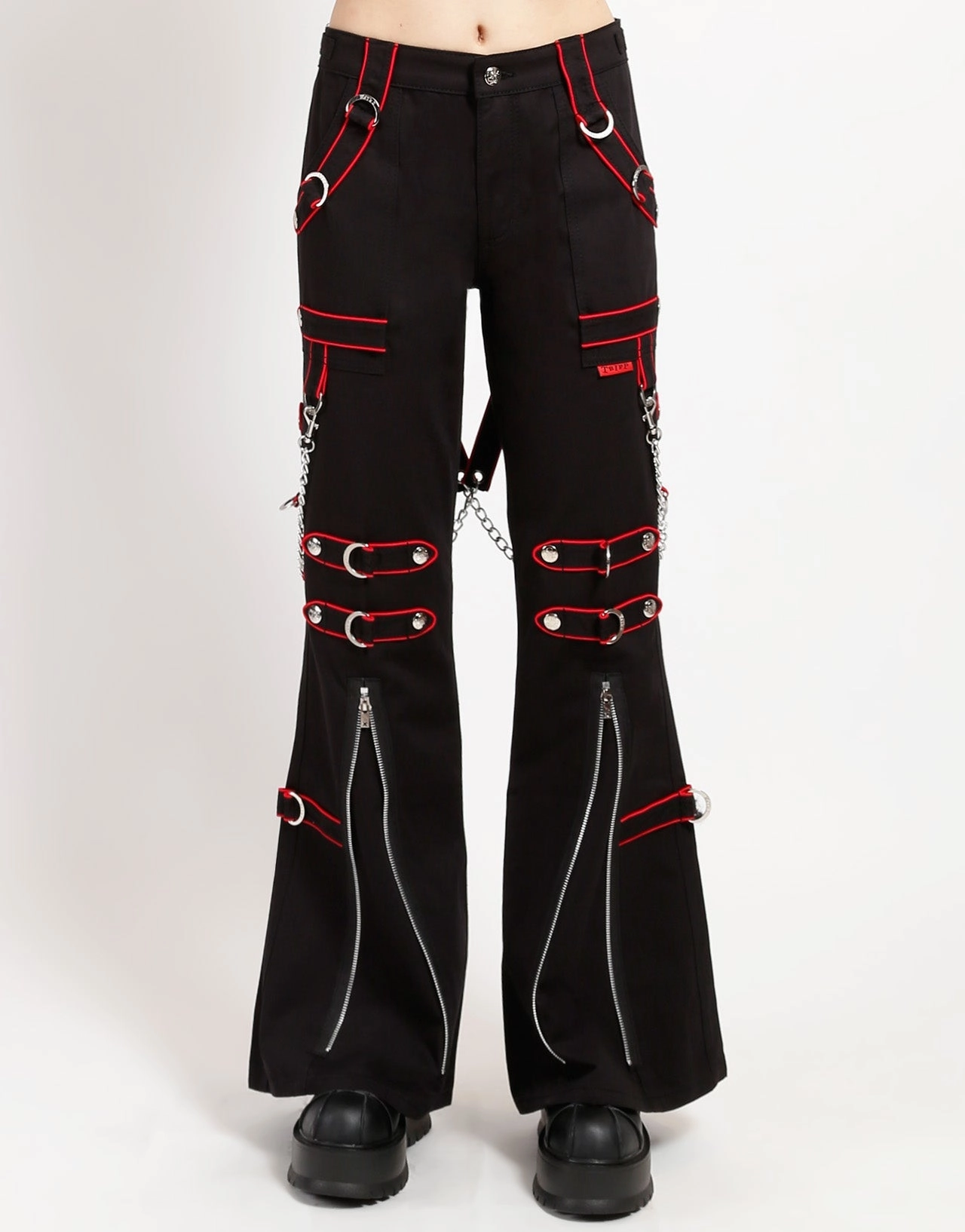 NonRestrictiveCut BAND DARK STREET PANT RED