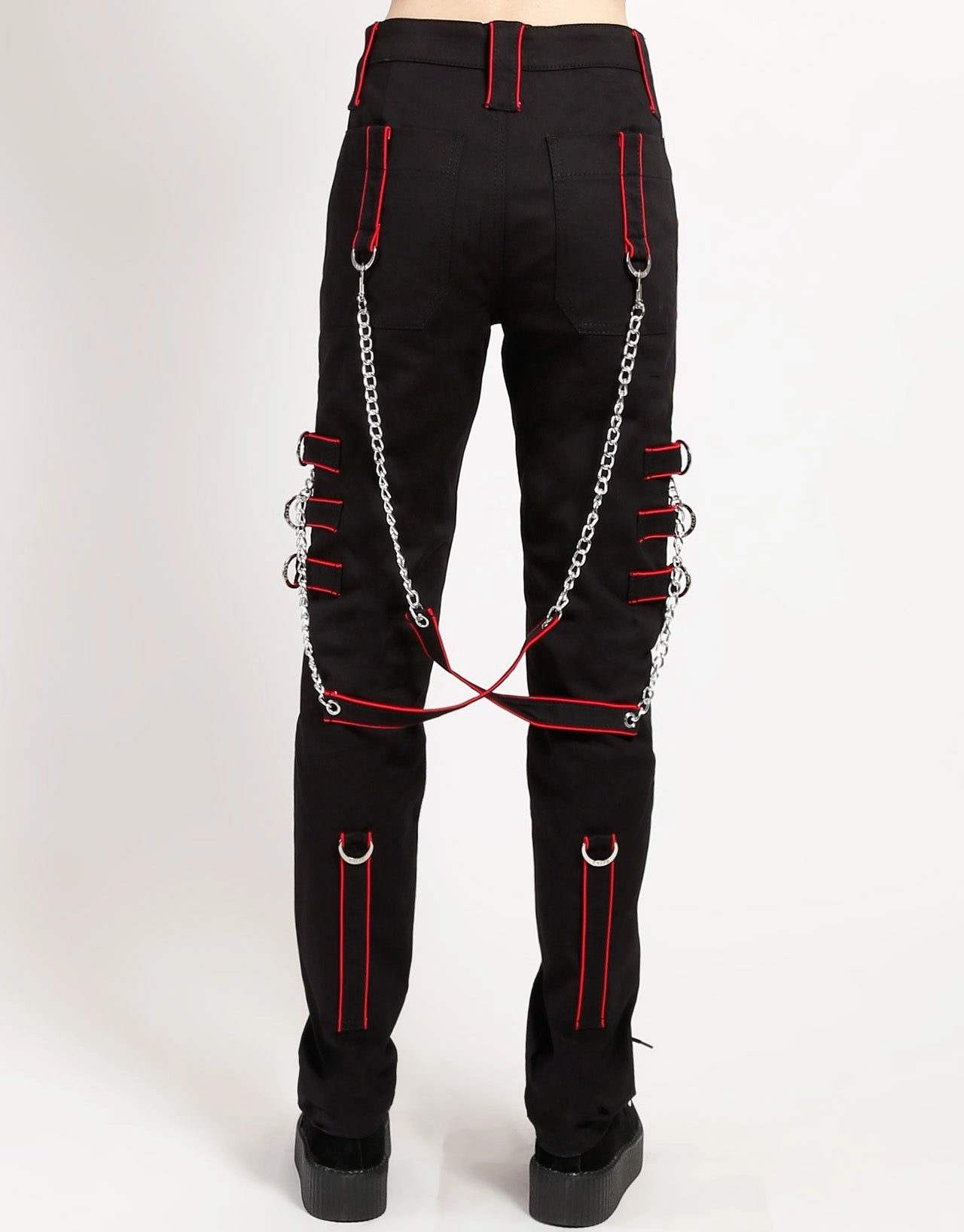 Daily Wear BAND PANT RED